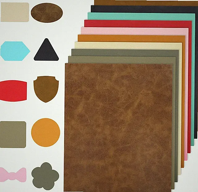 10 Sheets Leatherette Sheets 12.6 X 10.2 Inch Faux Leather Sheet for Laser En...
