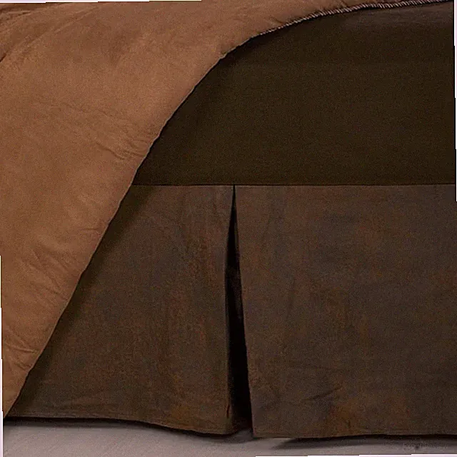 Faux Leather Bed Skirt, Queen