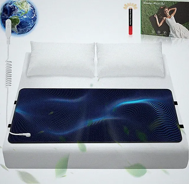 Grounding Mat for Bed, Grounding Sheets, Grounding Mattress Pad with Cord (Queen