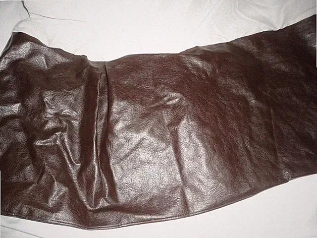 VERATEX FAUX LEATHER BROWN SOUTHWESTERN (1) DUAL KING BEDSKIRT 14" DROP SPLIT